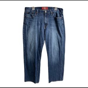 Lucky Brand Denim Jeans Men 36x30 361 Vintage Straight Medium Blue Wash
